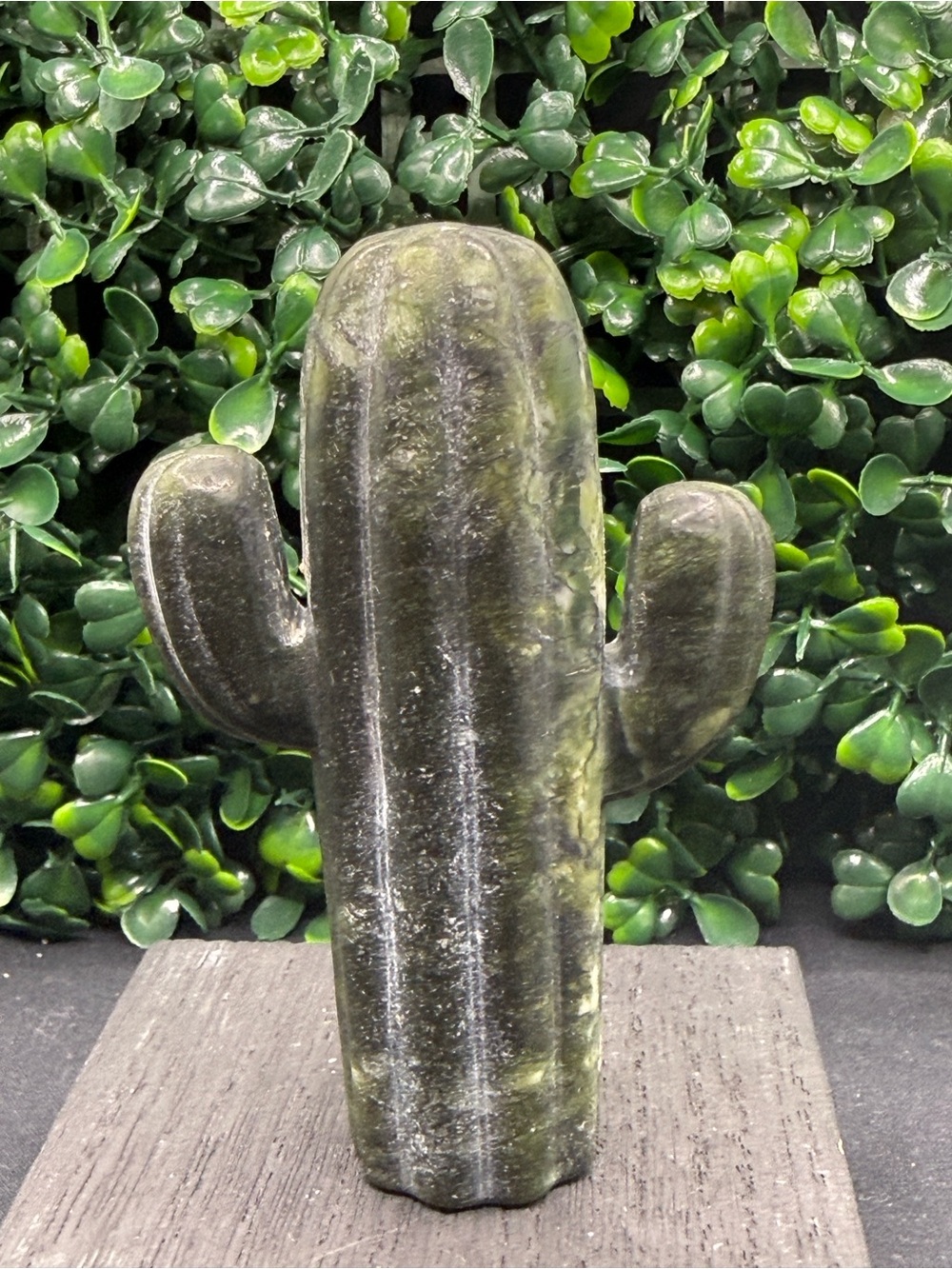 Serpentine Cactus Carving - Picture 6 of 6